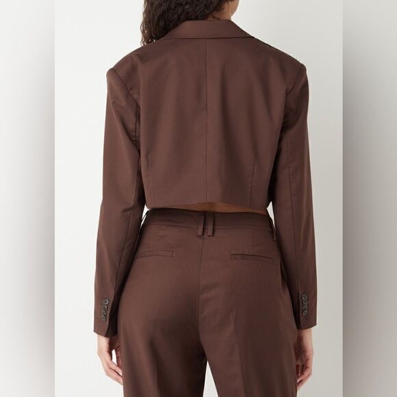 Daily Paper Marimba Brown Blazer Cropped Size XS - Picture 5 of 15